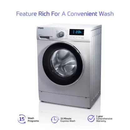 MarQ by Flipkart 7.5 kg Fully Automatic Front Load Washing Machine with In-built Heater White  (MQFLXI75)(OPEN BOX) MarQ by Flipkart 7.5 kg Fully Automatic Front Load Washing Machine with In-built Heater White  (MQFLXI75)(OPEN BOX)